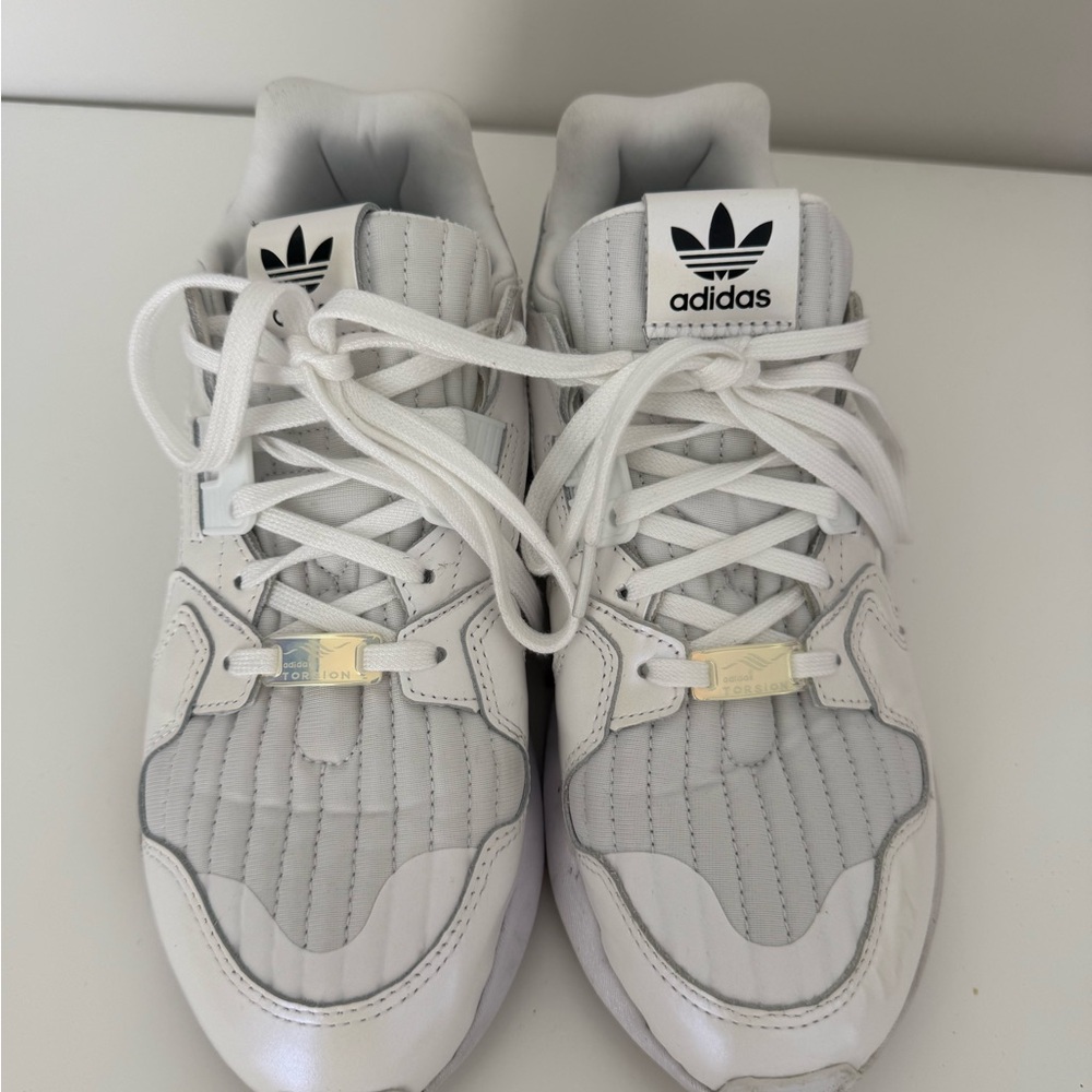 Adidas Classic White and Gray Sneakers